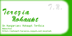 terezia mohaupt business card